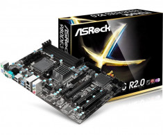 Placa de baza ASROCK Socket AM3+, 980DE3/U3S3 R2.0, AMD 770, 4*DDR3 1866/1600/1333/1066/800, 1*PCIEx2.0, 3*PCIEx1, 2*PCI, 2*SATA3, 6*SATA2, bulk foto