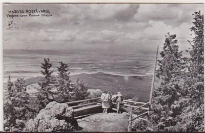 bnk cp Masivul Postavarul - Vedere spre Poiana Brasov - circulata foto