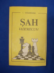 I. CEGAROVSKI - SAH * VADEMECUM ( CARTE PENTRU ELEVI ) - CHISINAU - 1992 foto