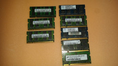 LOT 3 Buc. Sodimm Memoie Laptop DDR2 2 GB + 5 buc. 1 GB DDR 2 - DEFECTE foto