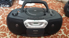 PHILIPS AZ 1005 ,CD RADIO CASETOFON RECORDER ,FUNCTIONEAZA . foto