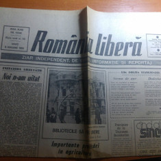 ziarul romania libera 9 ianuarie 1990-articole despre revolutie