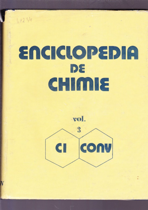ENCICLOPEDIE DE CHIMIE -VOL 3 -CI -CONV