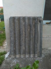 Vand placi de azbociment foto