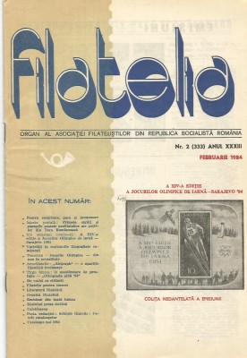 5A(000) revista-FILATELIA pe anul 1984 contine nr 1,2,3,4,5,6,7,8,9,10,11,12 foto