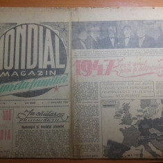 ziarul mondial -gazeta familiei 1 ianuarie 1947-art. despre orasul targoviste