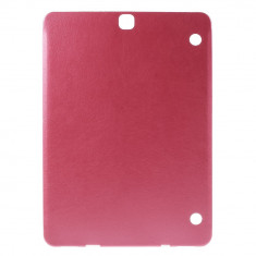 Carcasa protectie spate din TPU si piele ecologica pentru Samsung Galaxy Tab S2 9.7&amp;quot; - roz foto