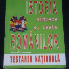 ISTORIA ROMANILOR SINTEZE SI TESTE, TESTAREA NATIONALA-DIDITA ,VOICU,DINU