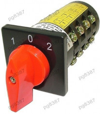 Comutator cu came, 3 pozitii, ON-OFF-ON, 10A, 380V - 125027 foto