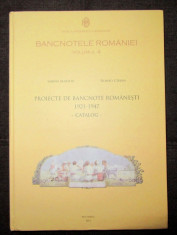Catalog / Album Bancnotele Romaniei vol. IV - Proiecte de bancnote 1921-1947 foto