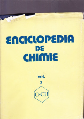 ENCICLOPEDIE DE CHIMIE VOL 2 -C-CH foto