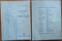 Alexandru Gregorian , Poeme pentru cruciati ,1943 , scriitor legionar , autograf foto