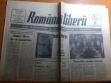 Ziarul romania libera 7 ianuarie 1990-articole despre revolutie