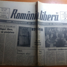 ziarul romania libera 7 ianuarie 1990-articole despre revolutie