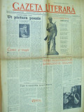 Gazeta literara 6 septembrie 1956 desene Ross Bacovia 75 ani Cosbuc 90 ani