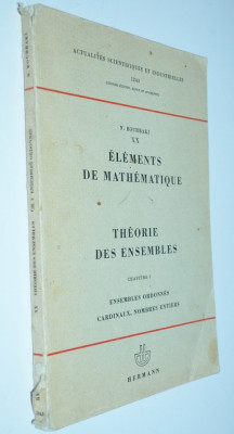 Nicolas Bourbaki - Elements de Mathematique Vol. III foto