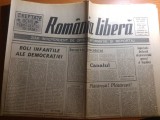 Ziarul romania libera 11 februarie 1990-interviu corneliu coposu