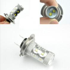 Bec auto cu led pentru far EVO Formance Elite H7 12V/24V 6000K 650lm 700mA , 10 LED , alb/ultra white , 1 buc foto