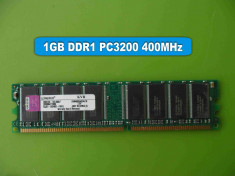 Memorie RAM PC DDR1 1GB PC3200 400MHz Kingston foto