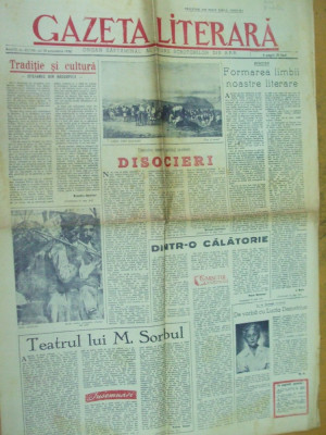 Gazeta literara 18 octombrie 1956 pictura Szatmary Steriadi Jeno Nagy Bela Aman foto