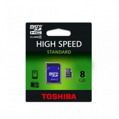 Card memorie microSDHC |8GB cu adaptor SD|Toshiba foto