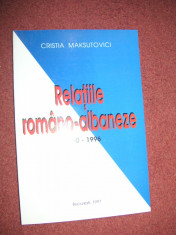 Cristia Maksutovici - Relatiile romano - albaneze - 1990 - 1996 foto