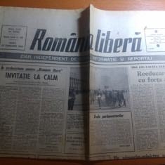 ziarul romania libera 27 februarie 1990-mitingul de duminica 25 februarie