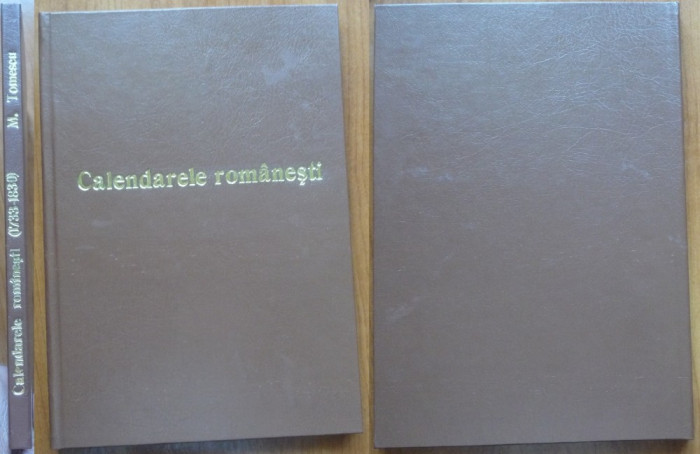 Mircea Tomescu, Calendarele romanesti, 1733 - 1830 ), 1957