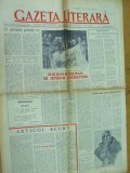 Gazeta literara 6 septembrie 1956 desene Ross Roni Noel Bacovia 75 ani Creanga