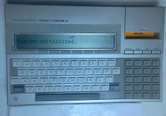 Calculator vechi rar texas instruments +manual in RO pc 1983 laptop de colectie foto