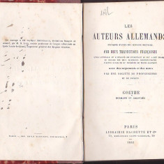 LES AUTEURS ALLEMANDS - GOETHE - HERMANN ET DOROTHEE (1881) (RELEGATA) 1881