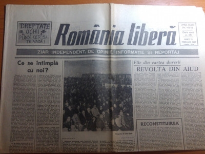 ziarul romania libera 13 februarie 1990- art.ce se intampa cu noi-octavian paler foto