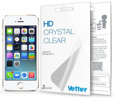 Folie protectie ecran iPhone 5s,5 | 2 pack| HD Vetter foto