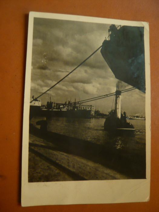 Ilustrata Constanta - Vedere din Port ,circulat 1956