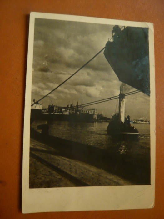 Ilustrata Constanta - Vedere din Port ,circulat 1956
