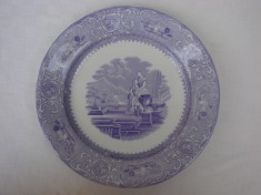 Raritate!!! Impresionanta farfurie decorativa din portelan Gustafsberg Carrara