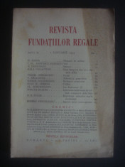 REVISTA FUNDATIILOR REGALE anul II, 1 Ianuarie 1935, nr. 1 foto