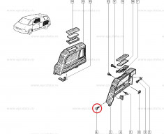 Agrafa fixare panouri laterale spate Renault Espace 1 Clips Original 6025004205 foto