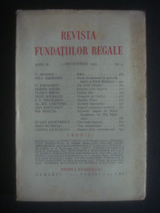 REVISTA FUNDATIILOR REGALE anul II, 1 Septembrie 1935, nr. 9 foto