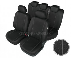 Set huse scaun model Hermes Black pentru Dacia Logan MCV set huse auto Fata + Spate foto