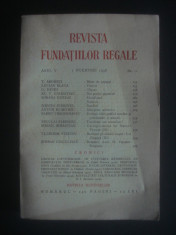 REVISTA FUNDATIILOR REGALE anul V, 1 Noemvrie 1938, nr. 11 foto