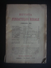 REVISTA FUNDATIILOR REGALE 1 Februarie 1934 foto