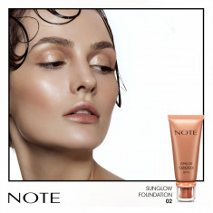 FOND DE TEN BRONZANT NOTE COSMETICS SUNGLOW FOUNDATION 02 foto