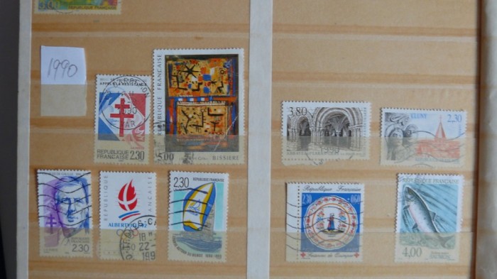 FRANTA 1990 DIVERSE TIMBRE STAMPILATE