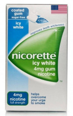 Guma Nicorette Icy White (menta) 4mg - Cutie 105 bucati foto