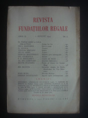 REVISTA FUNDATIILOR REGALE anul II, 1 August 1935, nr. 8 foto