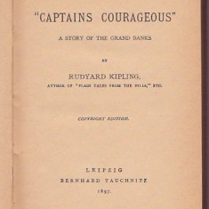 RUDYARD KIPLING - CAPTAINS COURAGEOUS ( 1897 ) ( IN ENGLEZA )