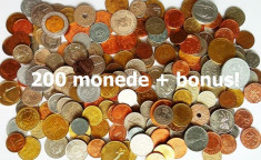 LICITATIE 200 MONEDE DIVERSE STRAINE + ROMANESTI + 1 LEU 1906 ARGINT!!! foto