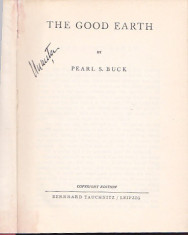 PEARL S. BUCK - THE GOOD EARTH ( IN ENGLEZA ) foto