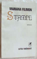 MARIANA FILIMON - STAMPE (VERSURI) [editia princeps, 1984 / dedicatie-autograf]